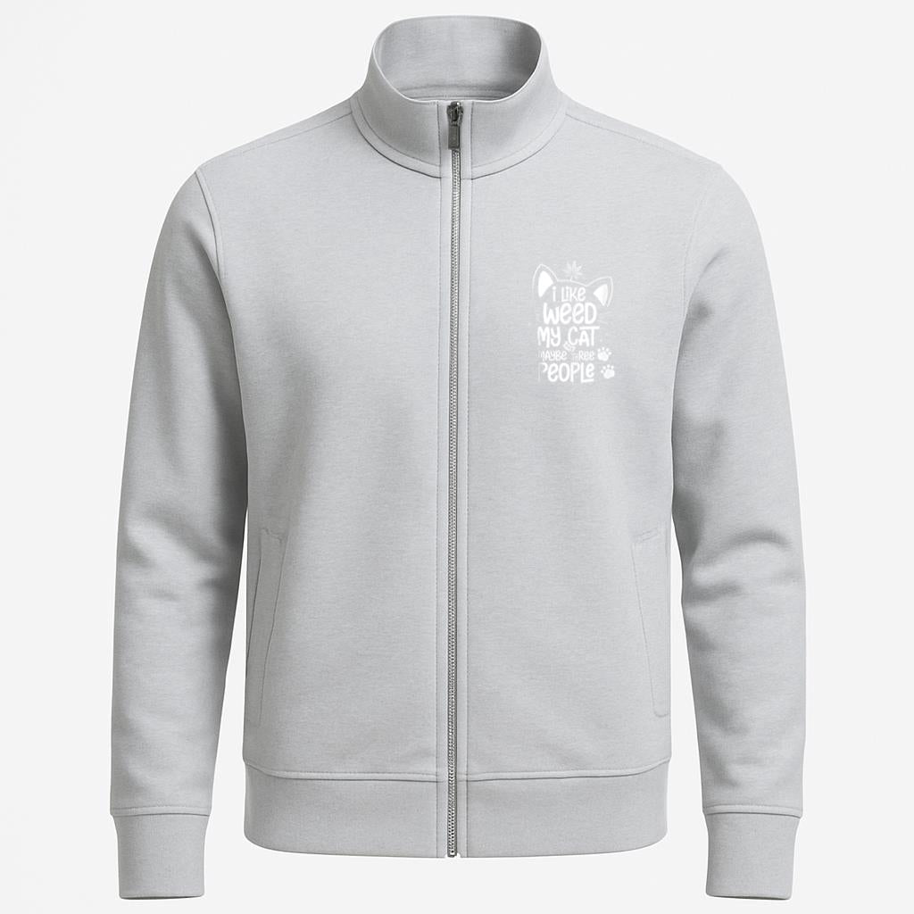 I Like Weed Cat May Be 3 People Jacket image 0
