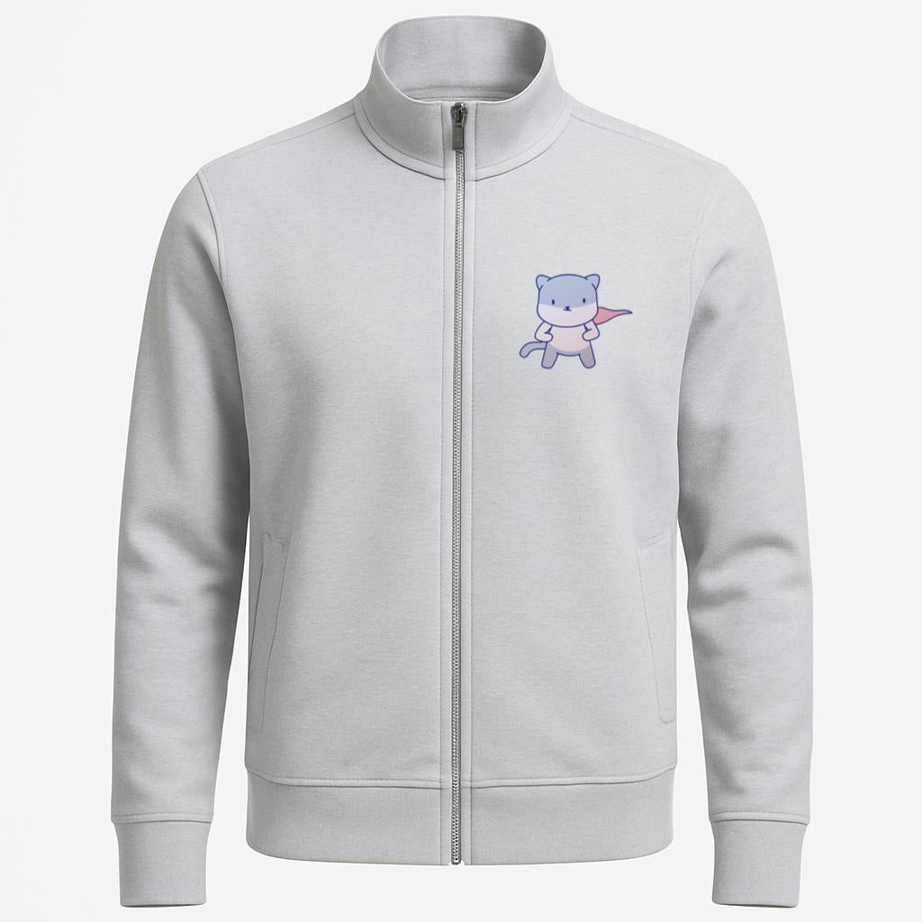 Cute Superhero Cat Character Jacket image 0