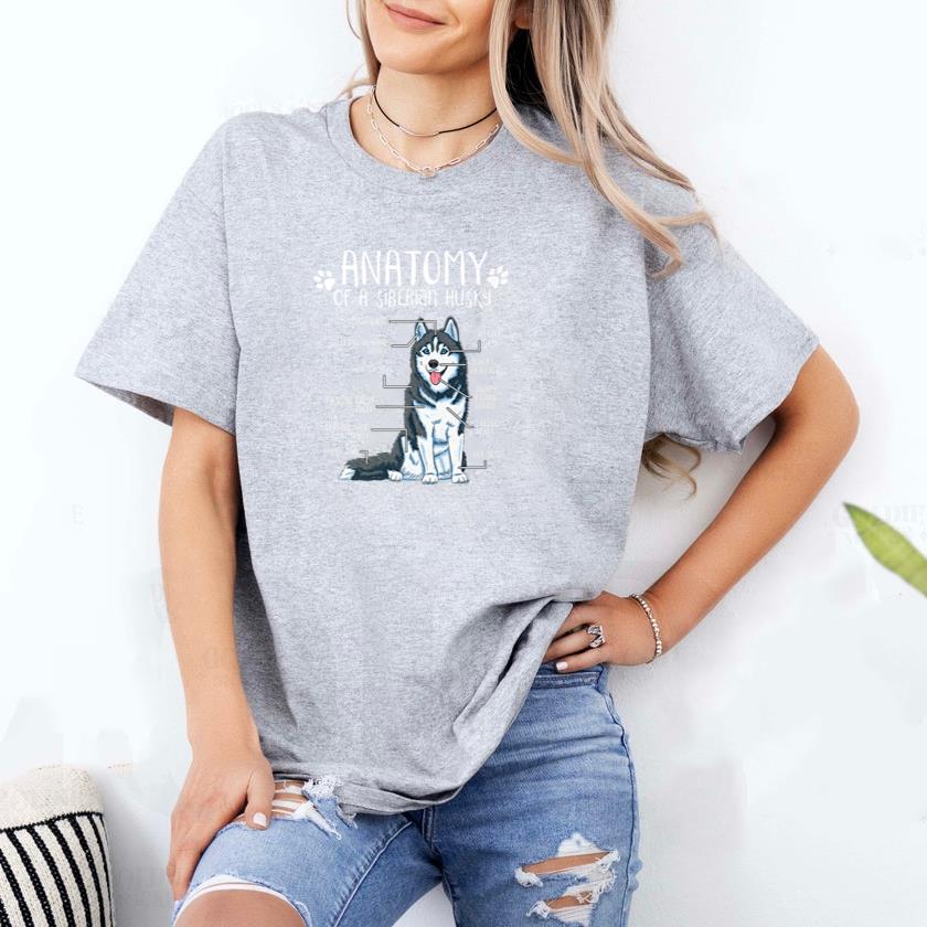 Anatomy Siberian Husky Dog T-Shirt image 1
