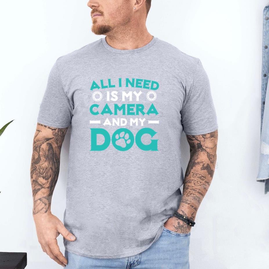 All I Need Is My Camera And My Dog T-Shirt image 3