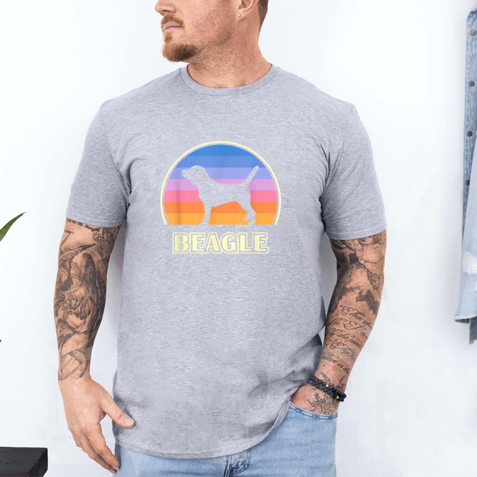 Beagle Vintage Sunset Dog T-Shirt image 3