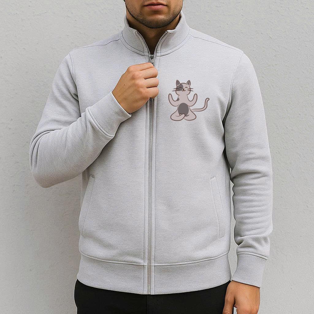 Om Yoga Cat Pose Character Jacket image 2