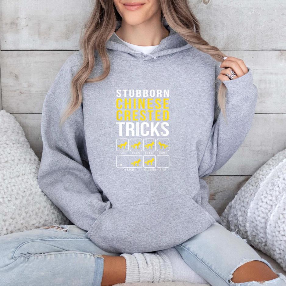 Chinese Crested Stubborn Dog Tricks Hoodie image 1