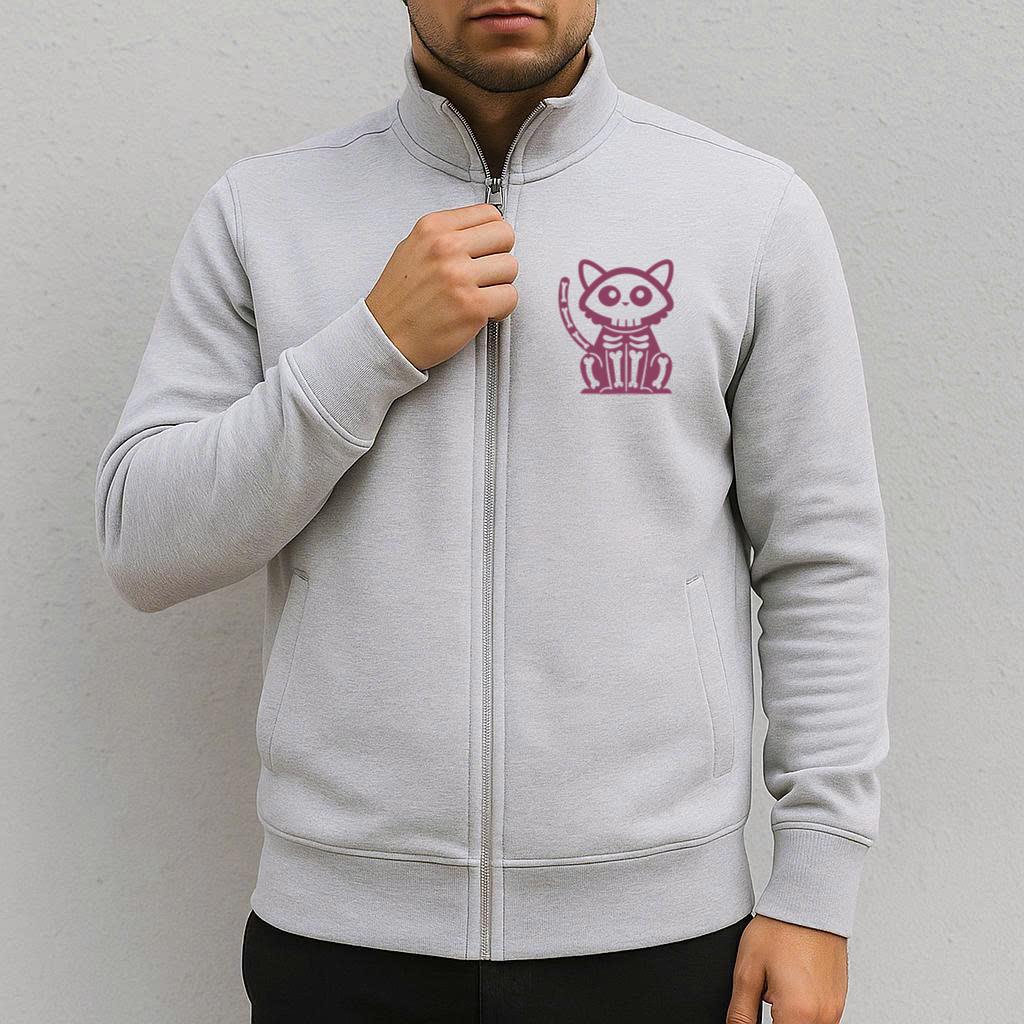 Cute Purple Skeleton Cat Jacket image 2
