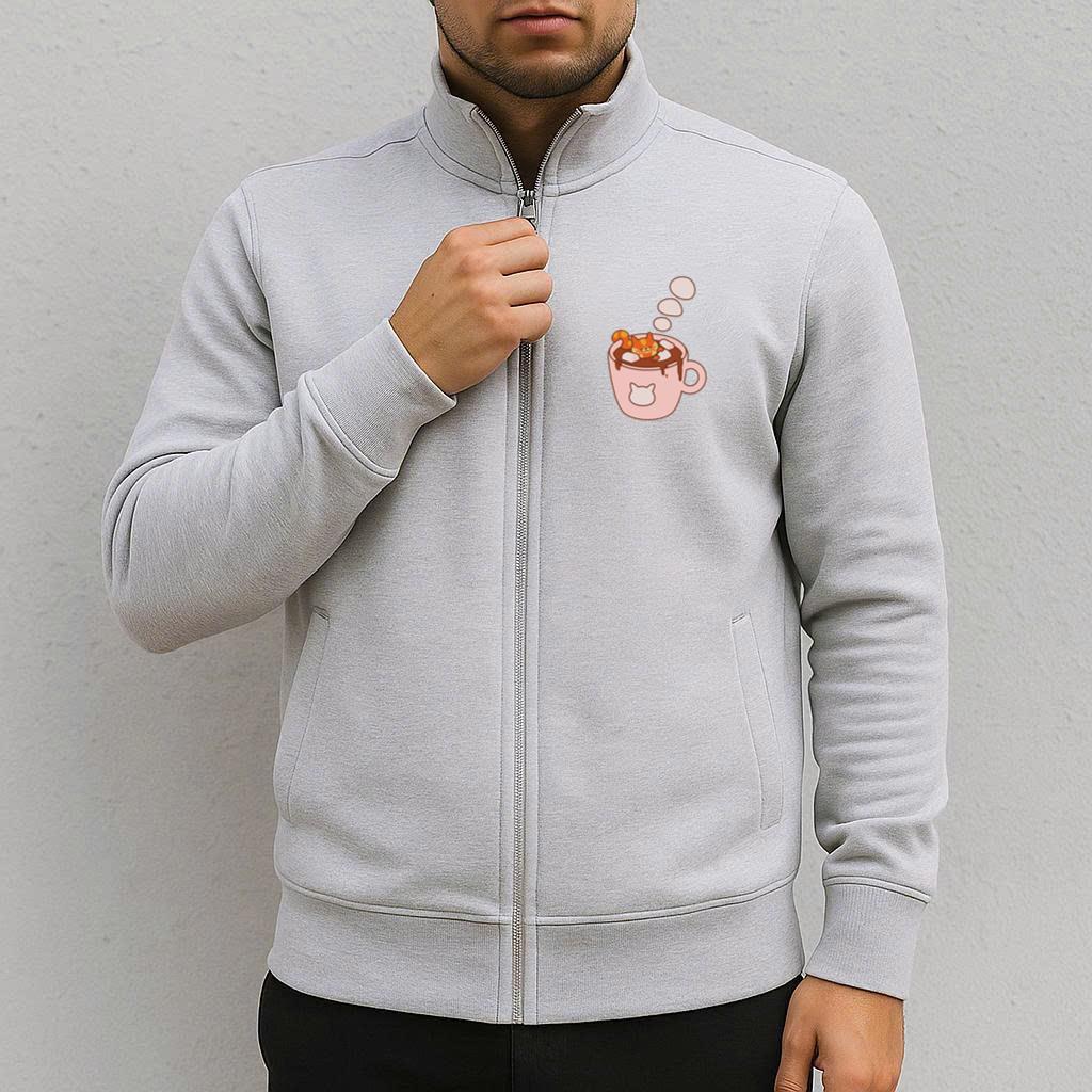 Cute Hot Chocolate Cat Jacket image 2