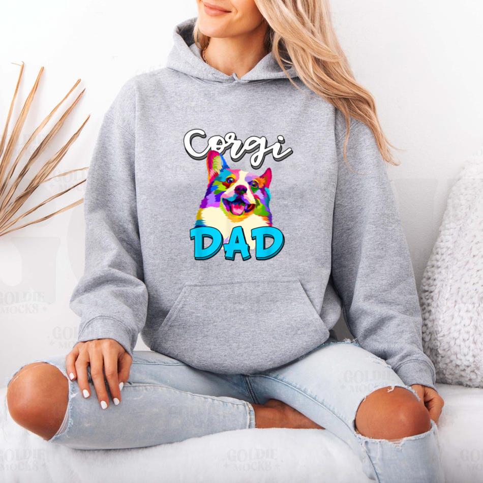 Corgi Dad Funny Corgi Dog Hoodie image 3