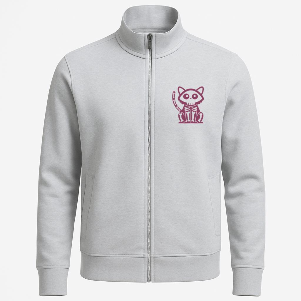 Cute Purple Skeleton Cat Jacket image 0