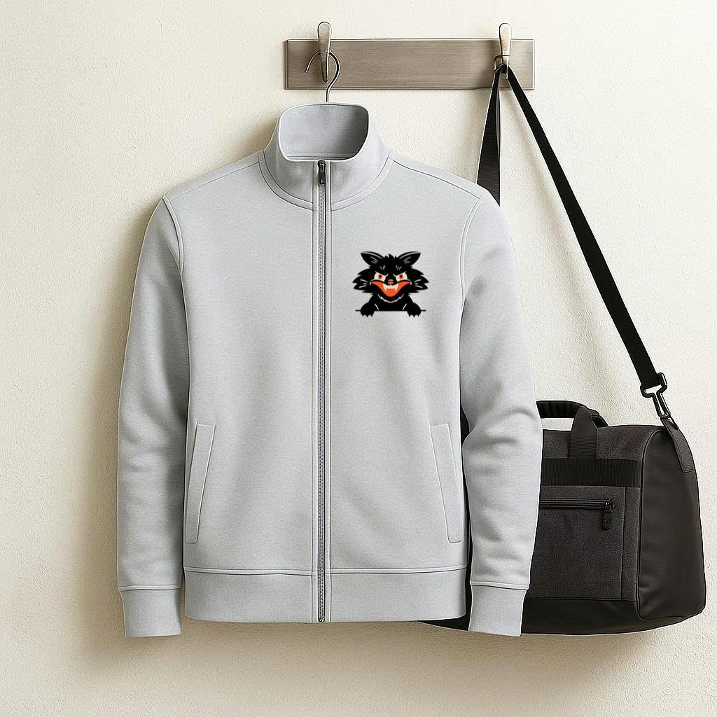 Angry Black Cat Design Jacket image 1
