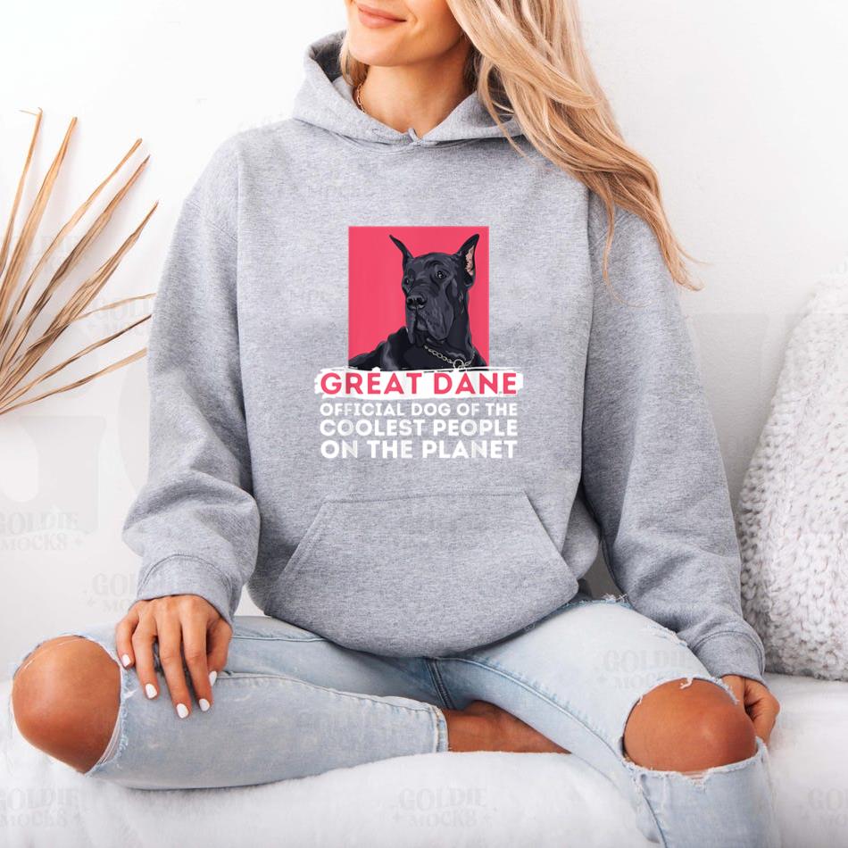 Coolest German Great Dane Dog Hoodie image 3