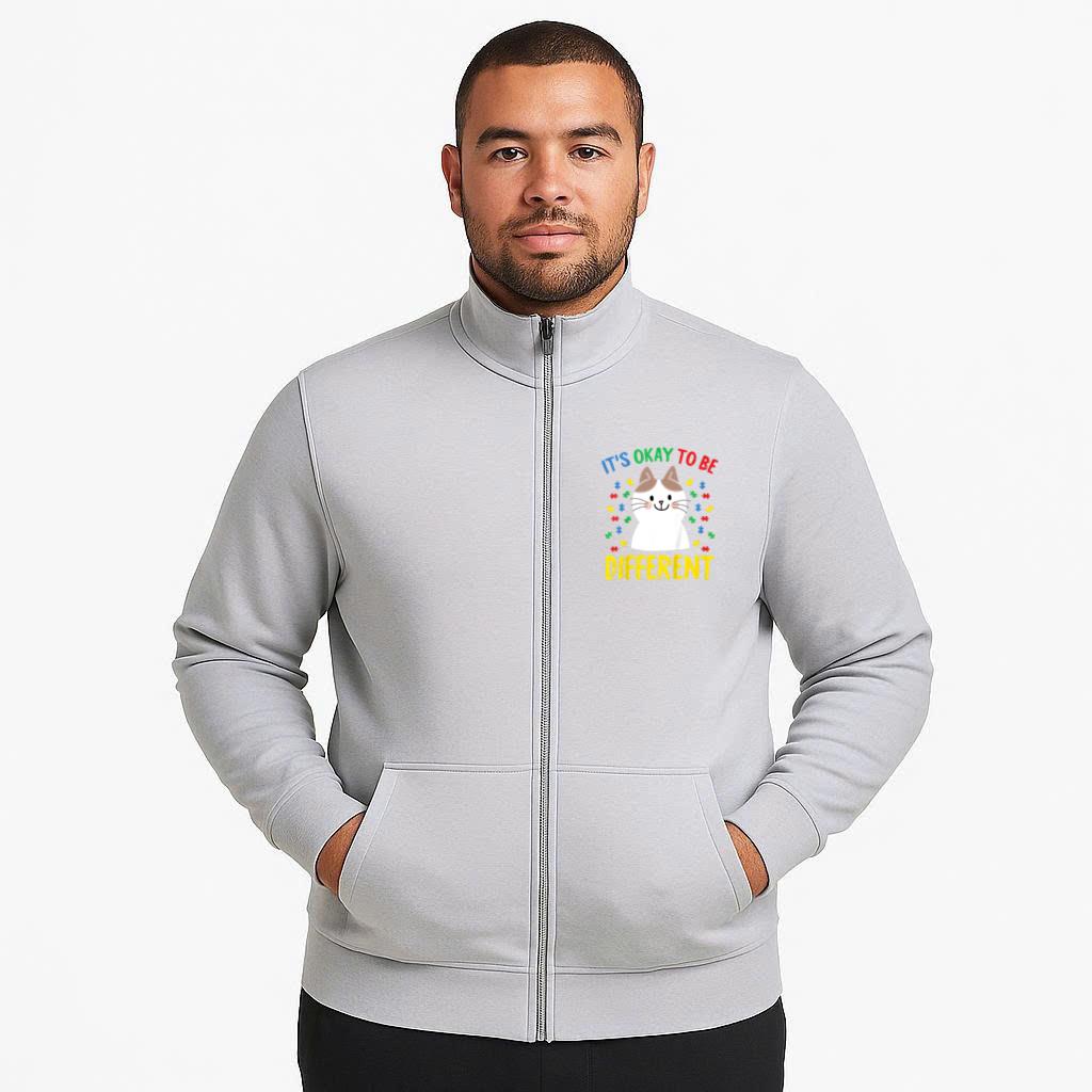 Its Ok To Be Different Autism Awareness Cat Jacket image 3