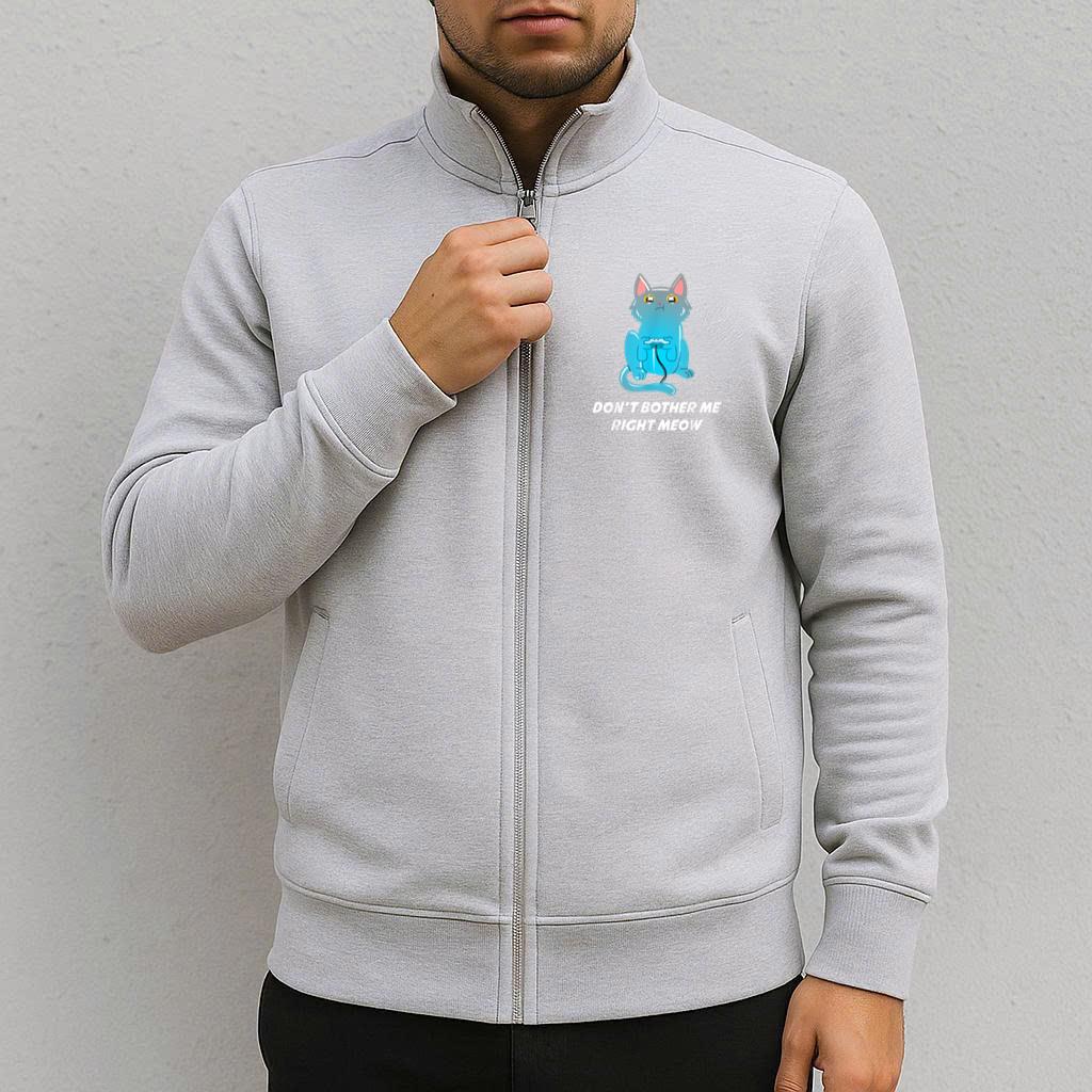 Dont Bother Me Right Meow Cat Gaming Jacket image 2