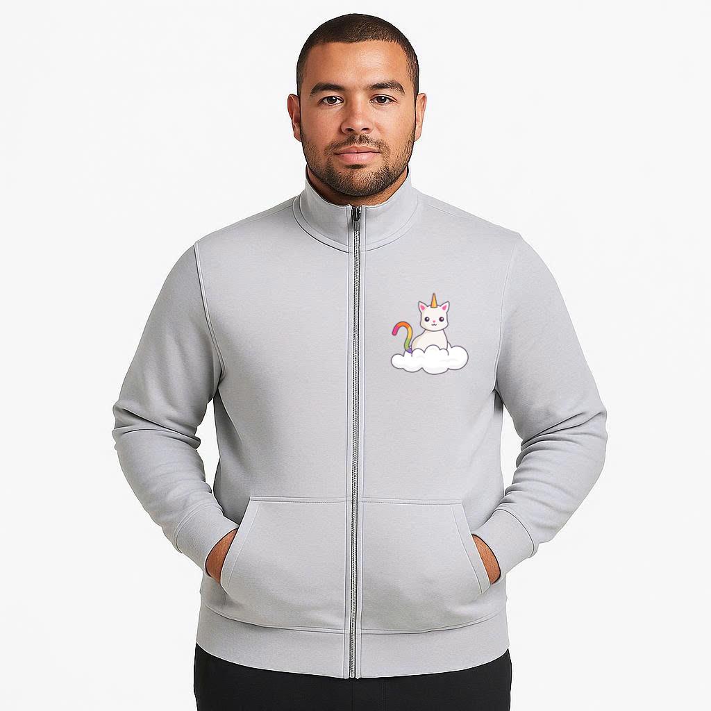 Cute Unicorn Cat On A Cloud Jacket image 3