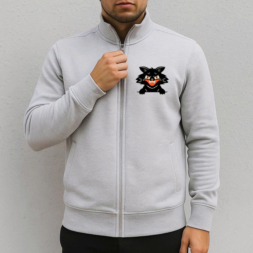 Angry Black Cat Design Jacket image 2