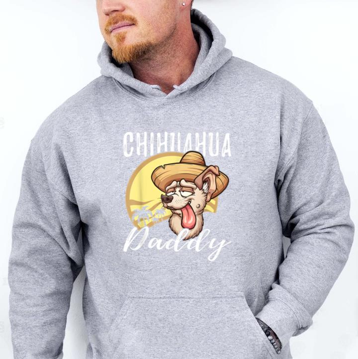 Chihuahua Daddy Dog Dad Father Hoodie image 0