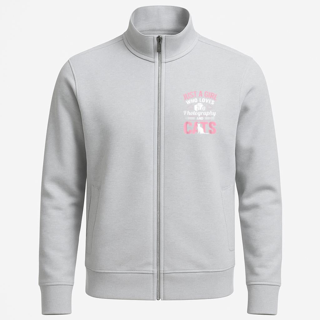 Just A Girl Who Loves Photography And Cats Camera Jacket image 0
