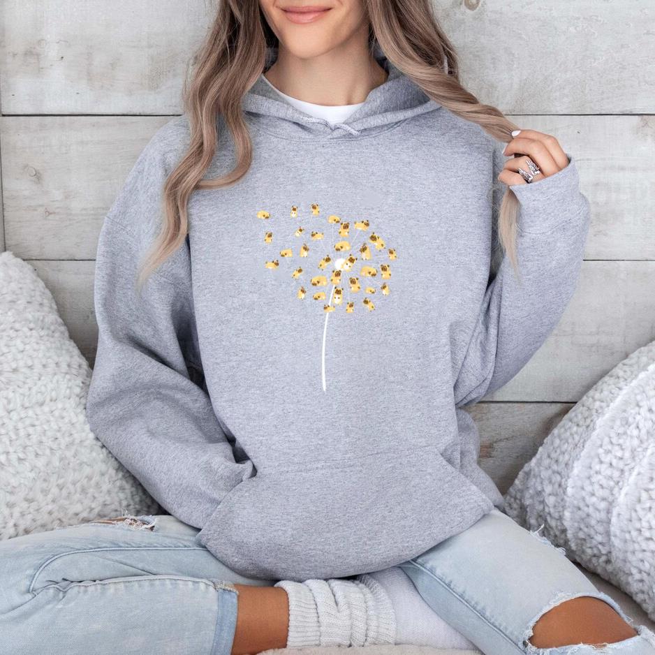 Cool Flower Dog Dandelion Hoodie image 1
