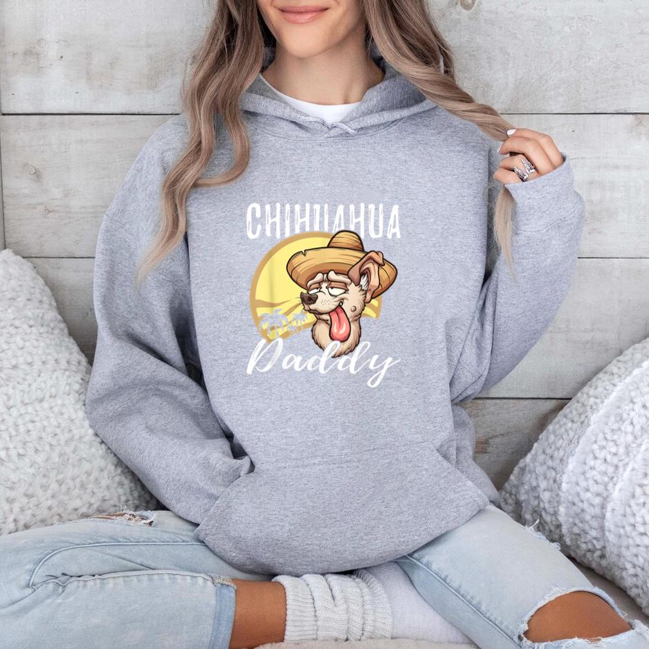 Chihuahua Daddy Dog Dad Father Hoodie image 1