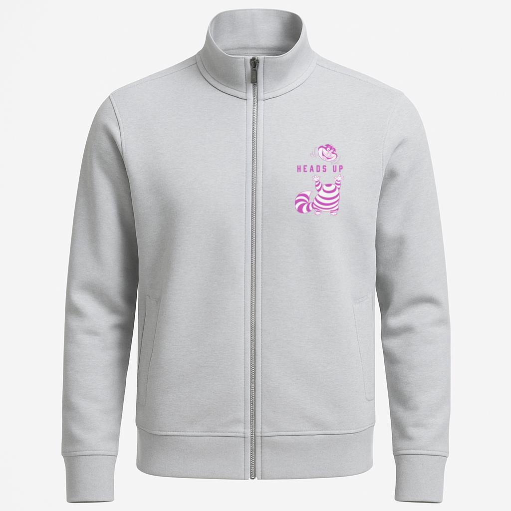 Disney Alice in Wonderland Cheshire Cat Heads Up Sweatshirt Jacket image 0
