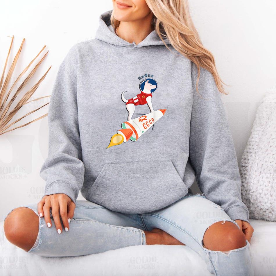 CCCP Original Laika Space Dog Hoodie image 3