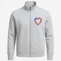 Animal Lover USA Flag Cat Dog Paw Heart Jacket image 0