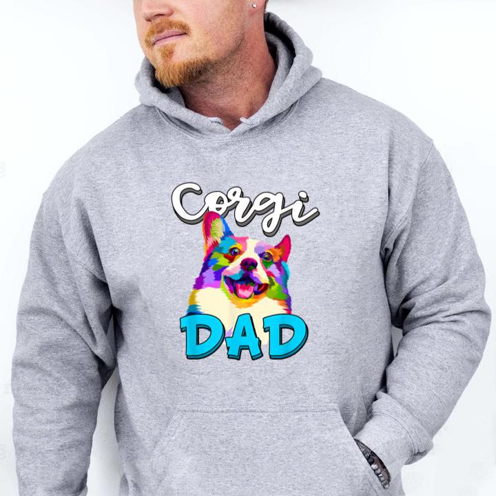 Corgi Dad Funny Corgi Dog Hoodie image 0
