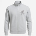 Black And White Drawing Of A Cat Jumping Jacket image 0