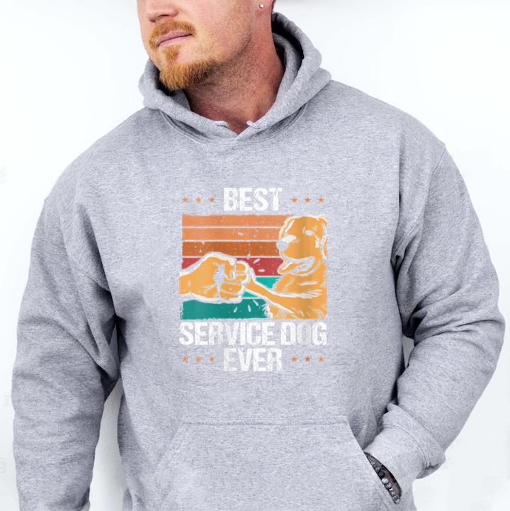 Best Service Dog Ever Hoodie image 0