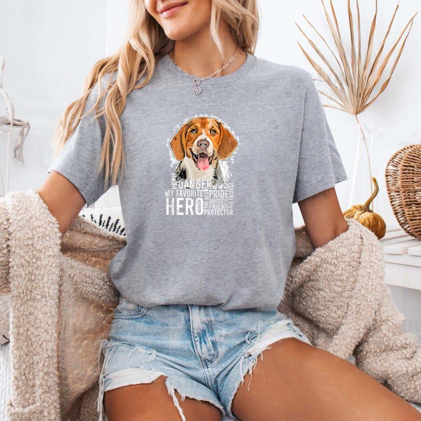 Beautiful Hero Beagle Dog T-Shirt image 2