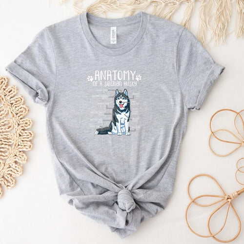 Anatomy Siberian Husky Dog T-Shirt image 0